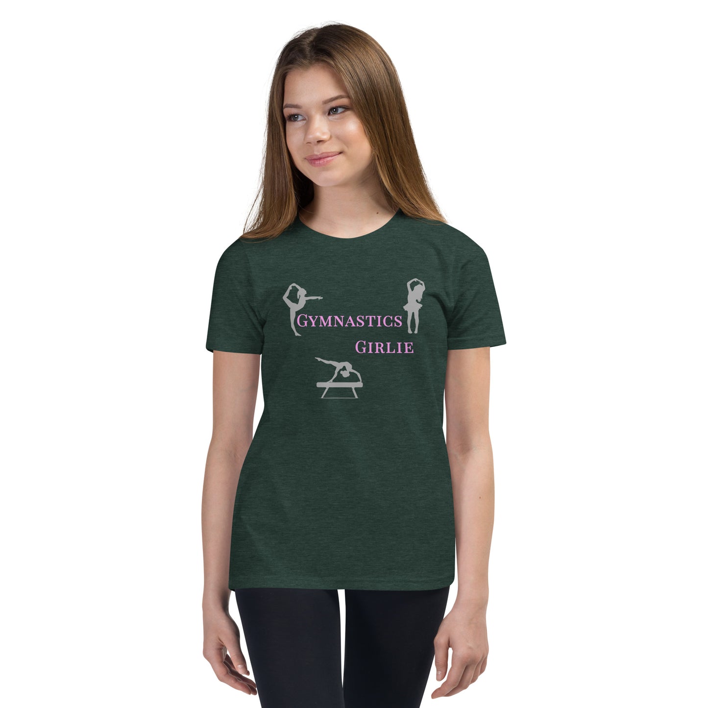 Gymnastics Girlie - Youth Short Sleeve T-Shirt - by RecreatingKrista