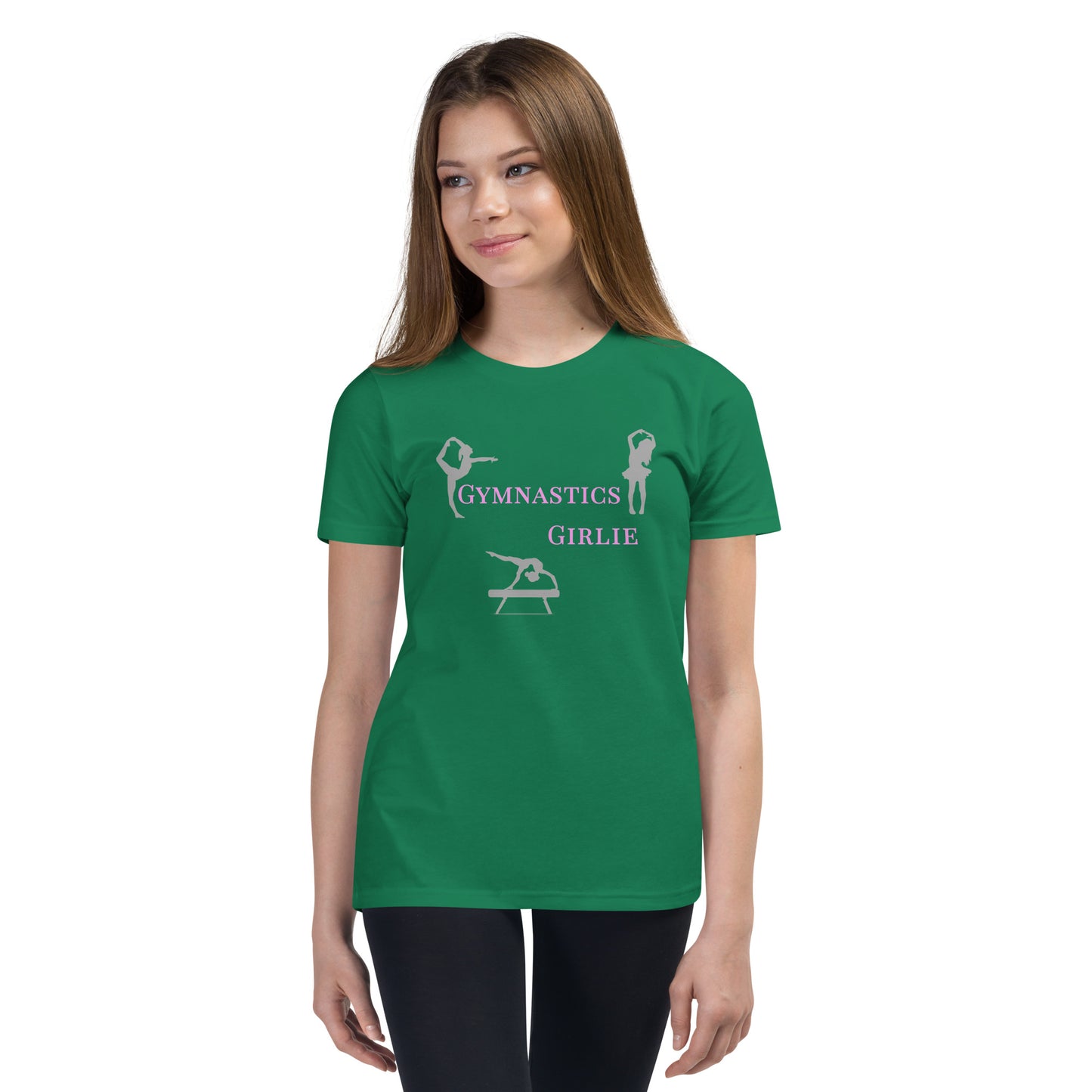 Gymnastics Girlie - Youth Short Sleeve T-Shirt - by RecreatingKrista