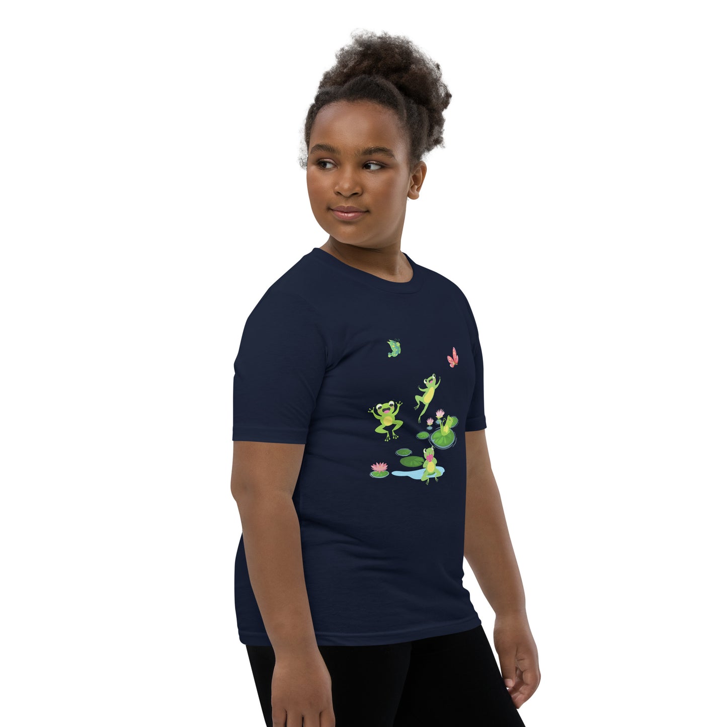 Happy Jumping Frogs for the Frog Enthusiast Youth Unisex Tee by EraofInk
