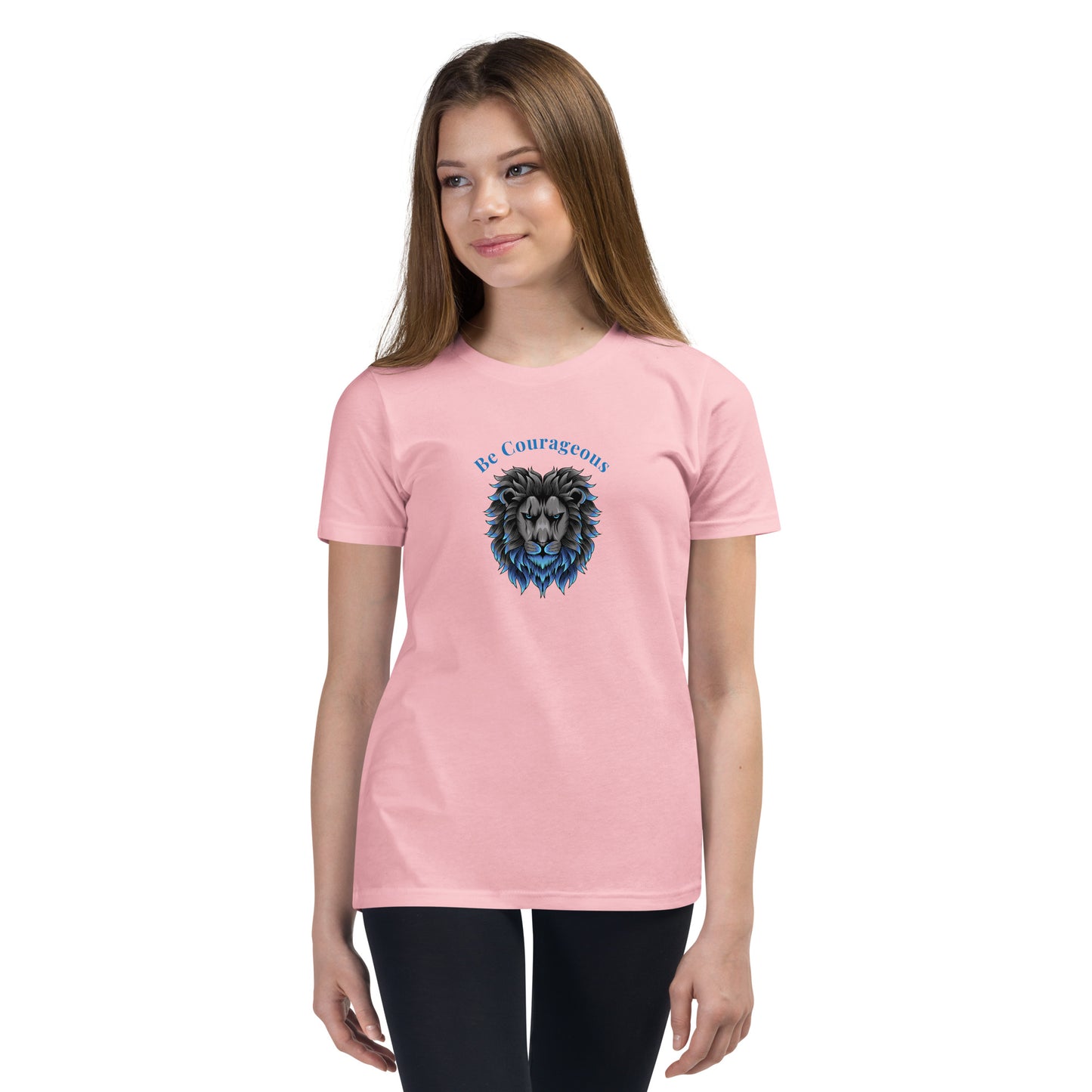 The Courage of a Lion Youth Tee Be Courageous by EraofInk