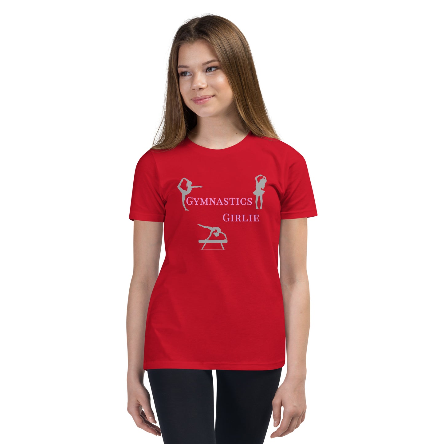 Gymnastics Girlie - Youth Short Sleeve T-Shirt - by RecreatingKrista