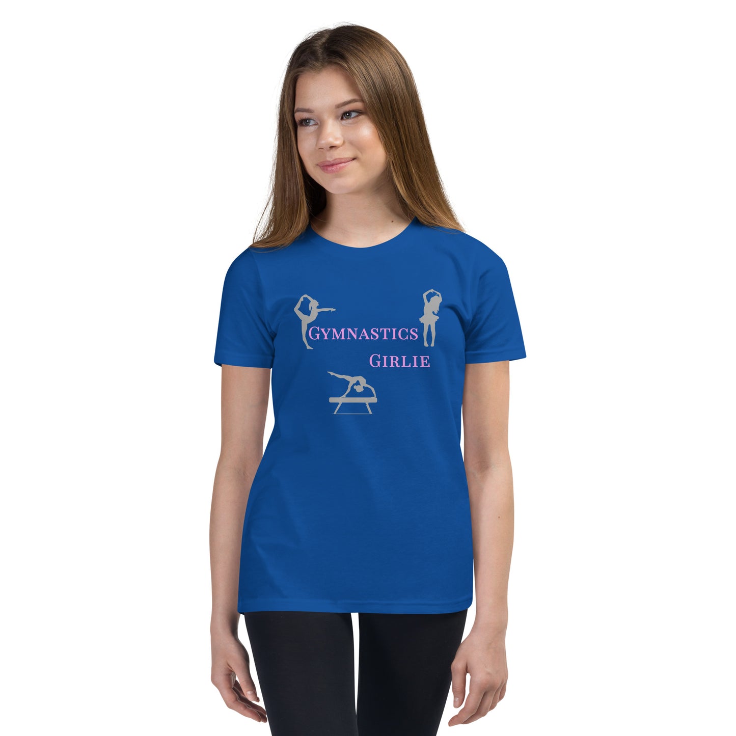 Gymnastics Girlie - Youth Short Sleeve T-Shirt - by RecreatingKrista