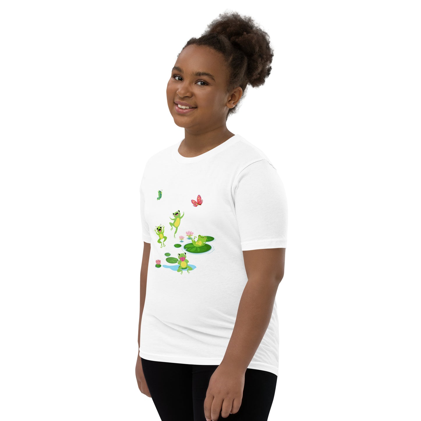 Happy Jumping Frogs for the Frog Enthusiast Youth Unisex Tee by EraofInk