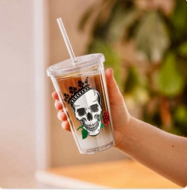 Clear Plastic Tumblers includes Lid & Straw – Drink in Style