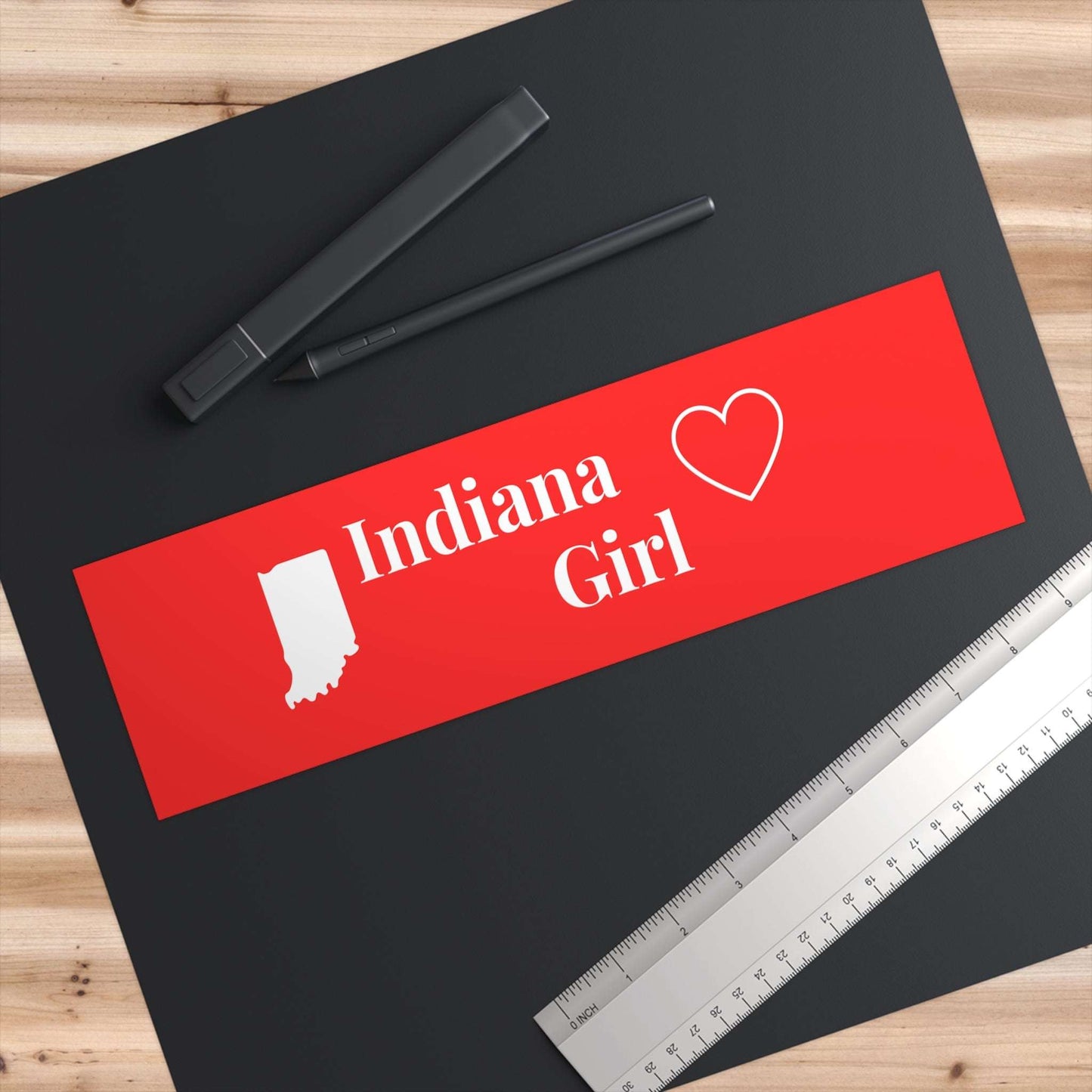 Indiana Girl - Bumper Stickers - by RecreatingKrista