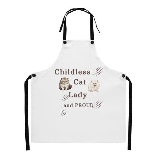 Childless Cat Lady & Proud Apron by EraofInk