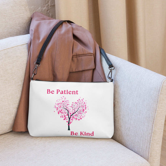 Be Patient - Be Kind - Crossbody bag - by RecreatingKrista