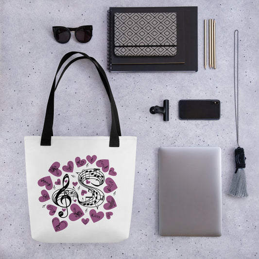 Music Is In My Heart Tote Bag by RecreatingKrista