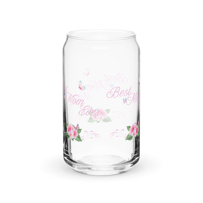 Best Mom Ever Mother's Day Gift Mother Appreciation Can-shaped Glass by EraofInk