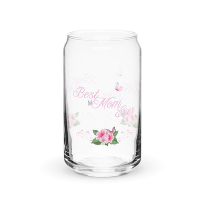 Best Mom Ever Mother's Day Gift Mother Appreciation Can-shaped Glass by EraofInk