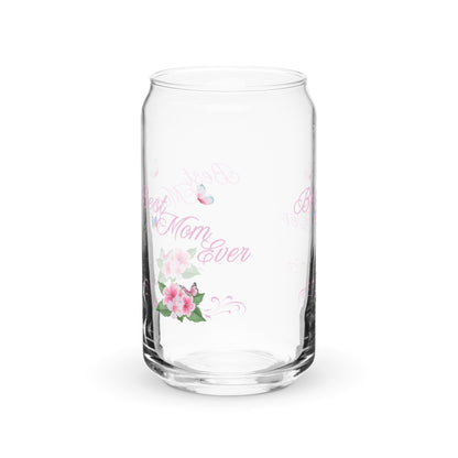 Best Mom Ever Mother's Day Gift Mother Appreciation Can-shaped Glass by EraofInk