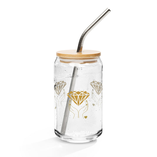 Shimmer Shine Bright Like a Diamond Can-shaped Glass by EraofInk