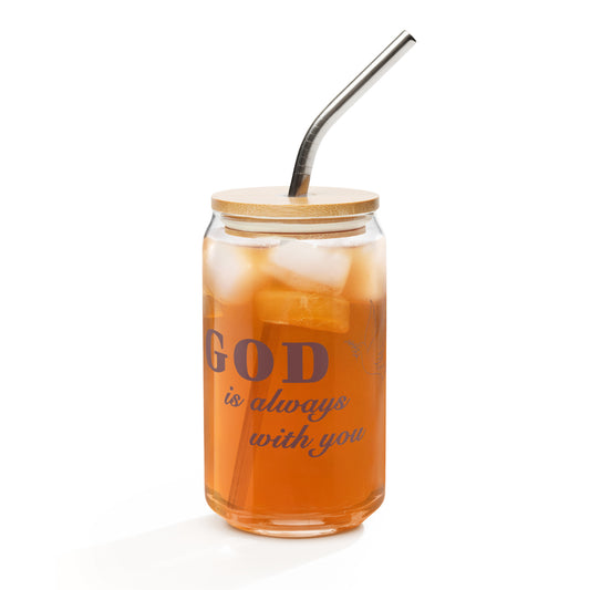 God is Always With You Can-shaped Glass by EraofInk