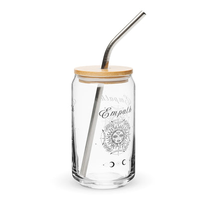 Empath Light Print Design Metaphysical Zen Theme Can-shaped Glass by EraofInk