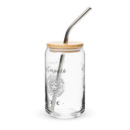 Empath Light Print Design Metaphysical Zen Theme Can-shaped Glass by EraofInk