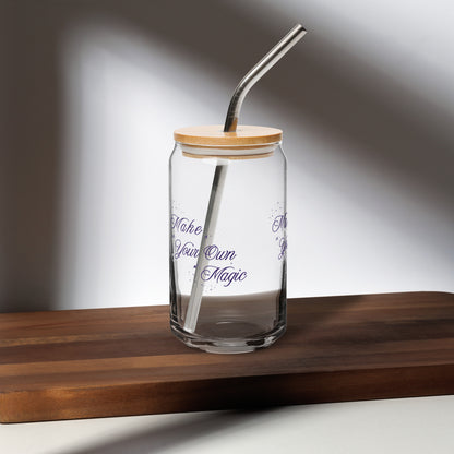 Make Your Own Magic Inspirational Motivational Can-shaped Glass by EraofInk