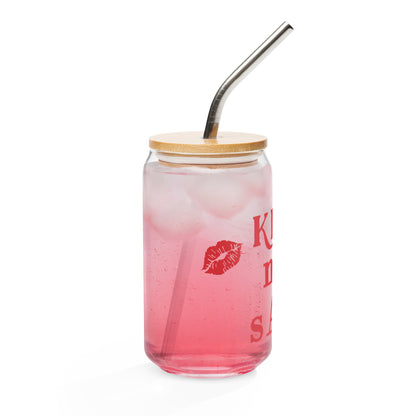 Kiss My sAss Can-shaped Glass by EraofInk
