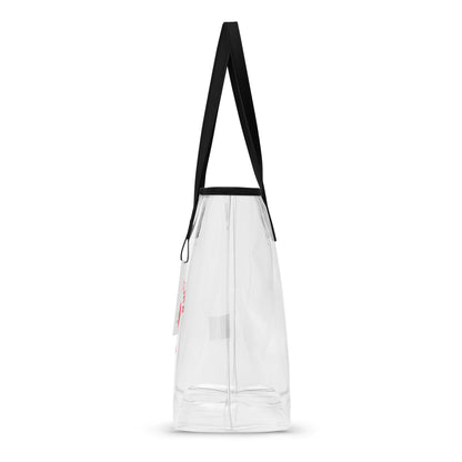 Halftime Queen Football Clear Stadium Approved Tote Bag Cheer for the Red & Yellow Gold Team by EraofInk