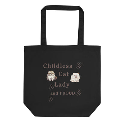 Childless Cat Lady & Proud Eco Tote Bag by EraofInk