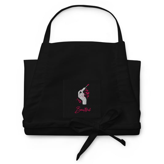 Glam Girl Embroidered Apron by EraofInk