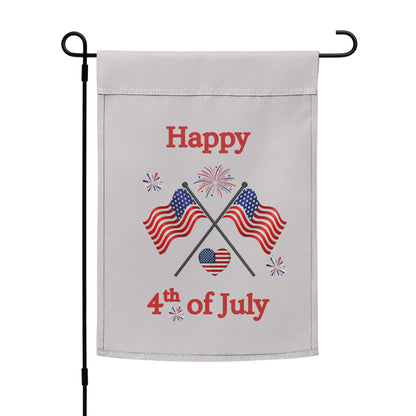 Happy July 4th Garden Flag by EraofInk