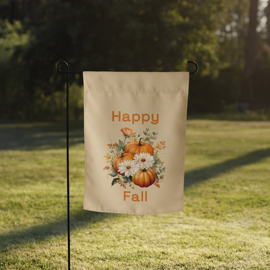 Happy Fall Garden Flag by EraofInk