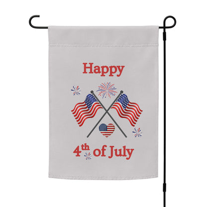 Happy July 4th Garden Flag by EraofInk