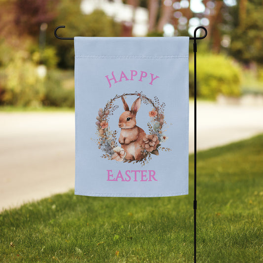 Happy Easter Garden Flag by EraofInk