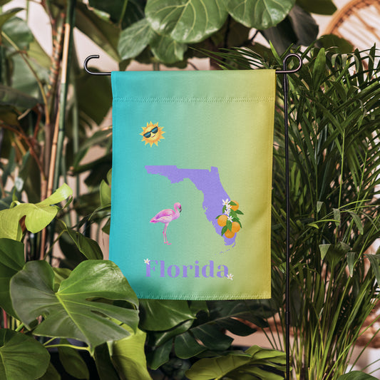 Florida Garden Flag by EraofInk