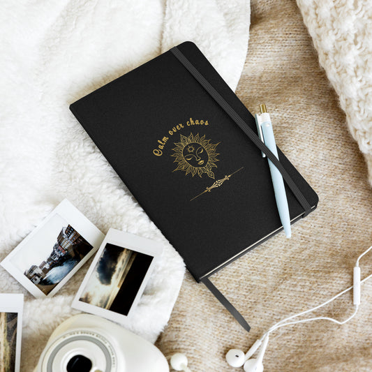 Calmm Over Chaos Hardcover Bound Notebook by EraofInk