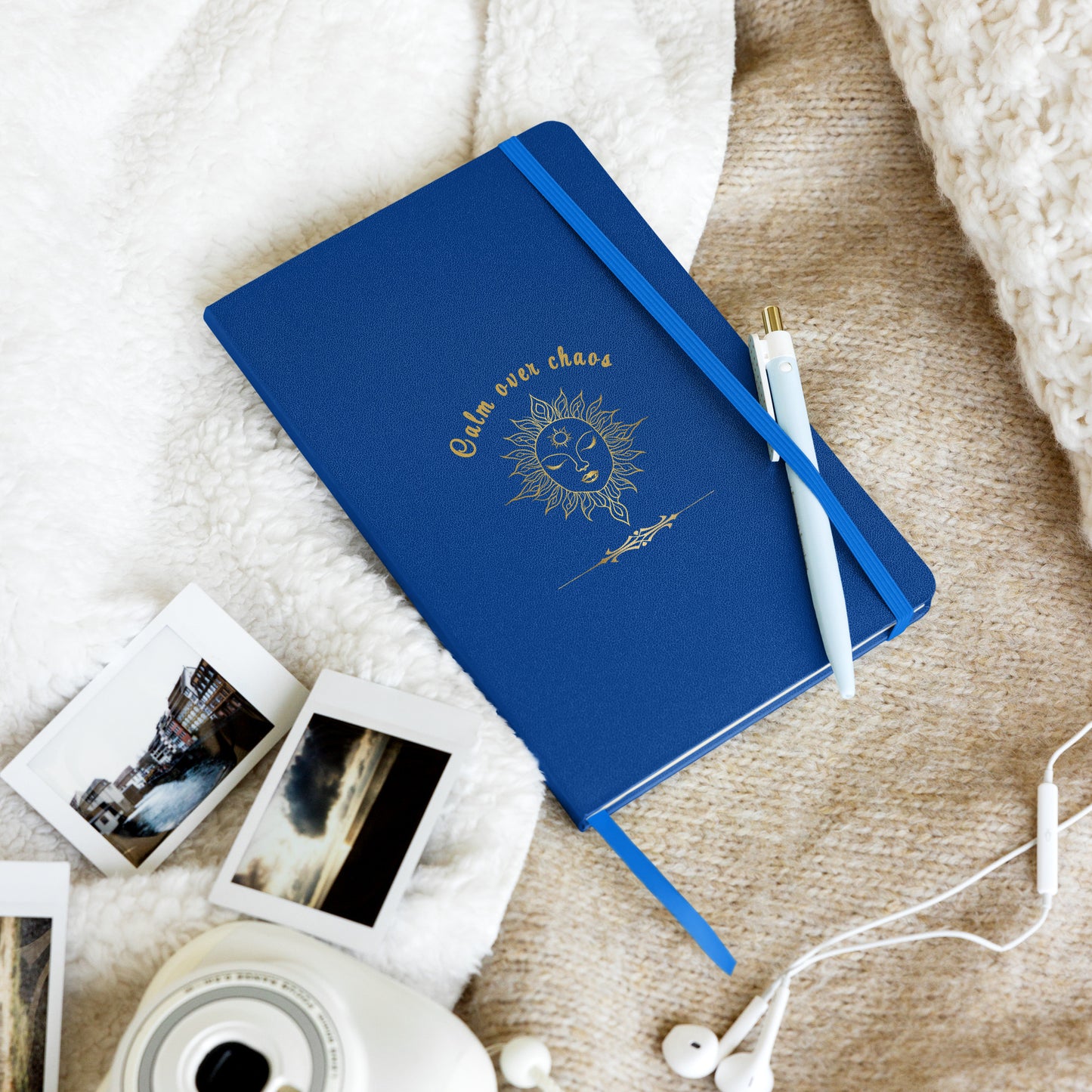Calmm Over Chaos Hardcover Bound Notebook by EraofInk