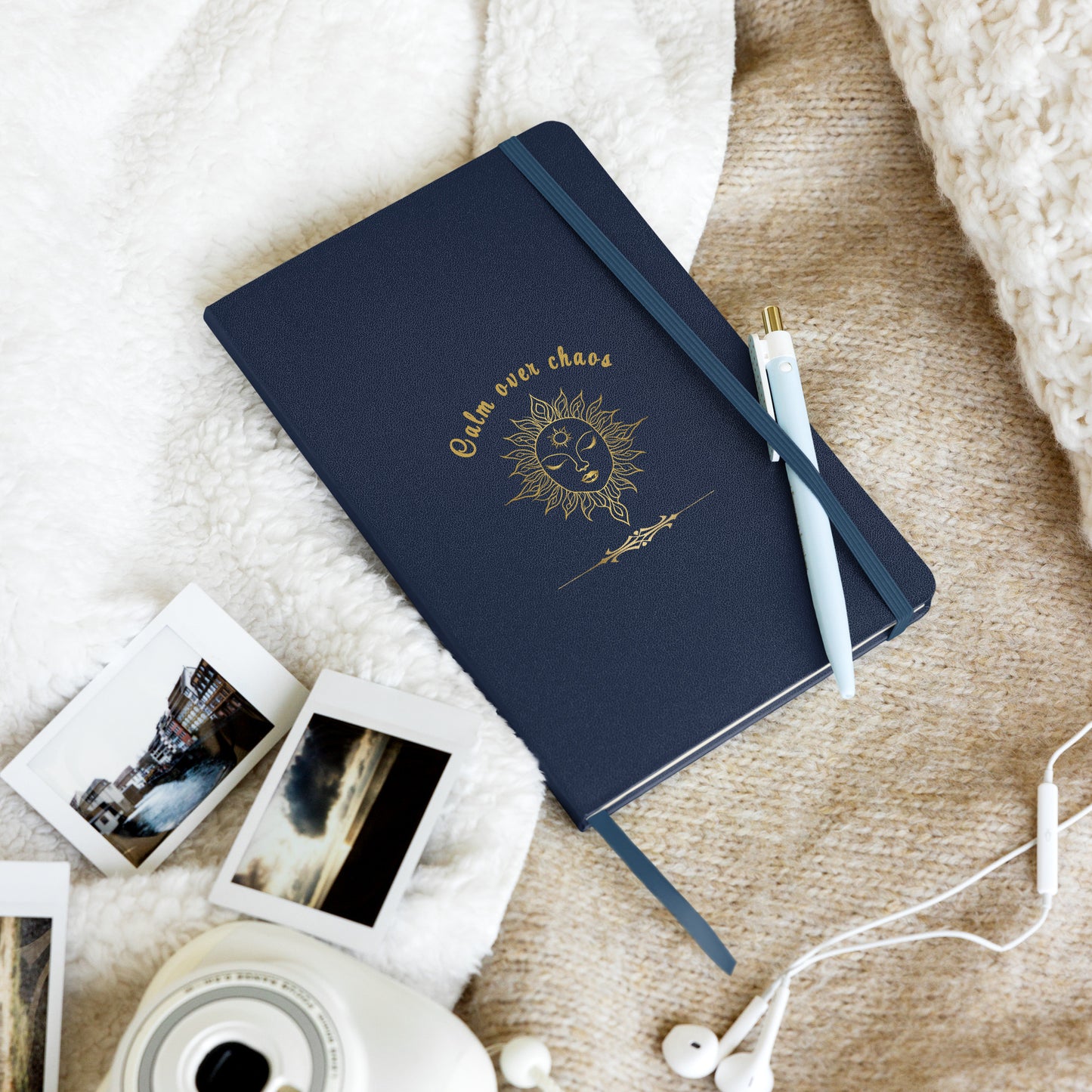 Calmm Over Chaos Hardcover Bound Notebook by EraofInk