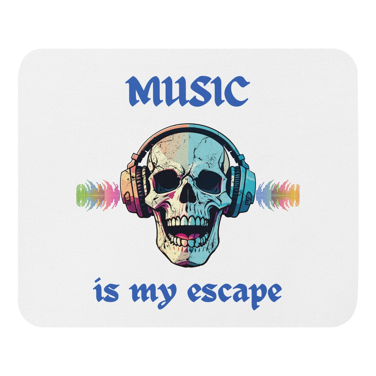 Music is My Escape Mouse Pad by EraofInk