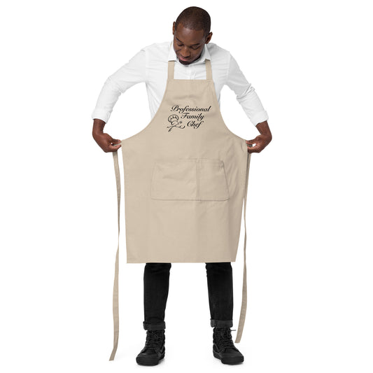 Professional Family Chef Organic Cotton Apron by EraofInk