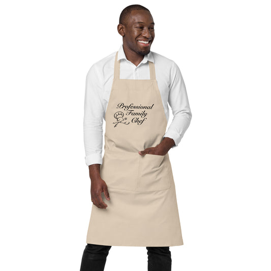 Professional Family Chef Organic Cotton Apron by EraofInk