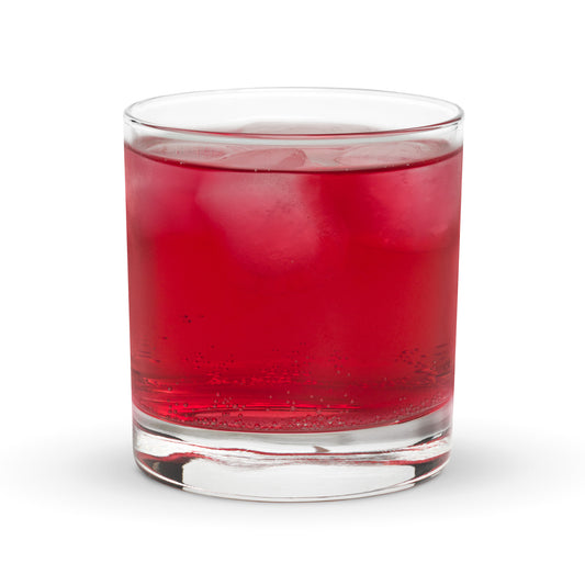 Two Words & One Finger Just for You Rocks Glass by EraofInk