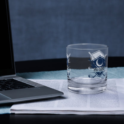 Golf Theme Rocks Glass with Pro Golfer Label - by RecreatingKrista