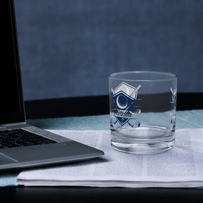 Golf Theme Rocks Glass with Pro Golfer Label - by RecreatingKrista