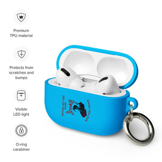 Never Let the Same Snake Bite You Twice Rubber Case for AirPods® by EraofInk