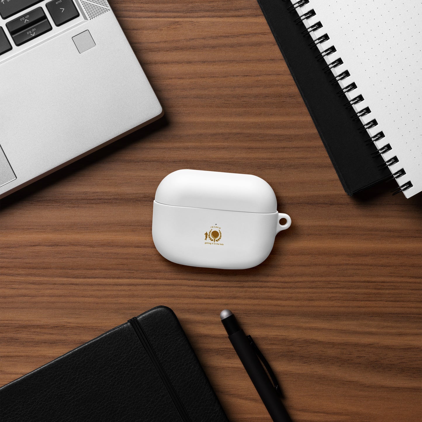 I'm a Pro at Getting It In the Hole Rubber Case for AirPods® by EraofInk