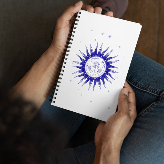 Ethereal Celestial Blues Spiral Notebook by EraofInk