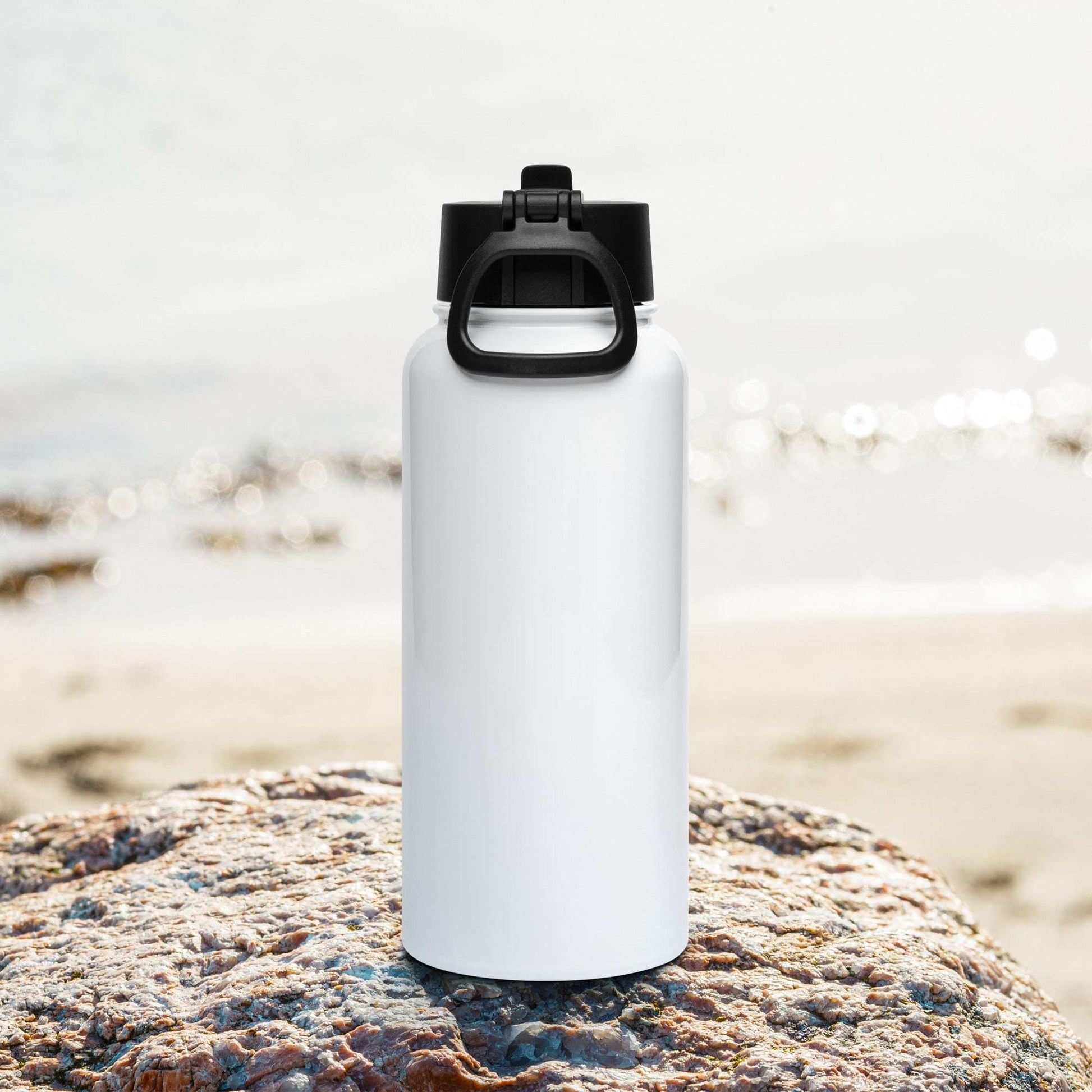 Never let the same snake bite you twice - Stainless steel water bottle with a straw lid - by RecreatingKrista