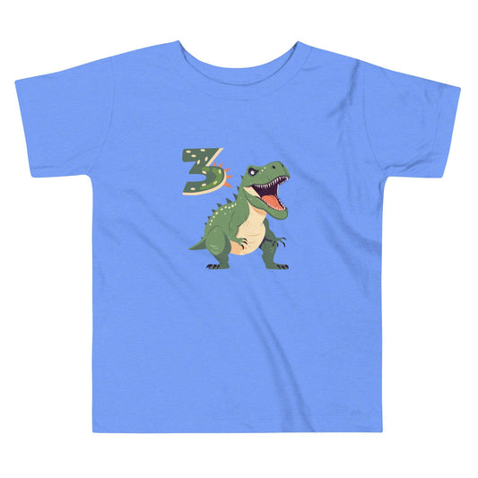 Dinosaur Shirt for 3rd Birthday Toddler Tee by EraofInk