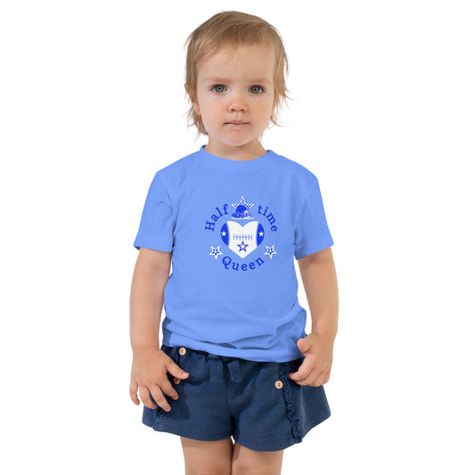 Halftime Queen Football Toddler Tee Blue & White Stars Team by EraofInk