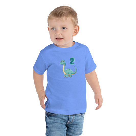 Toddler Dinosaur Tee for 2nd Birthday by EraofInk