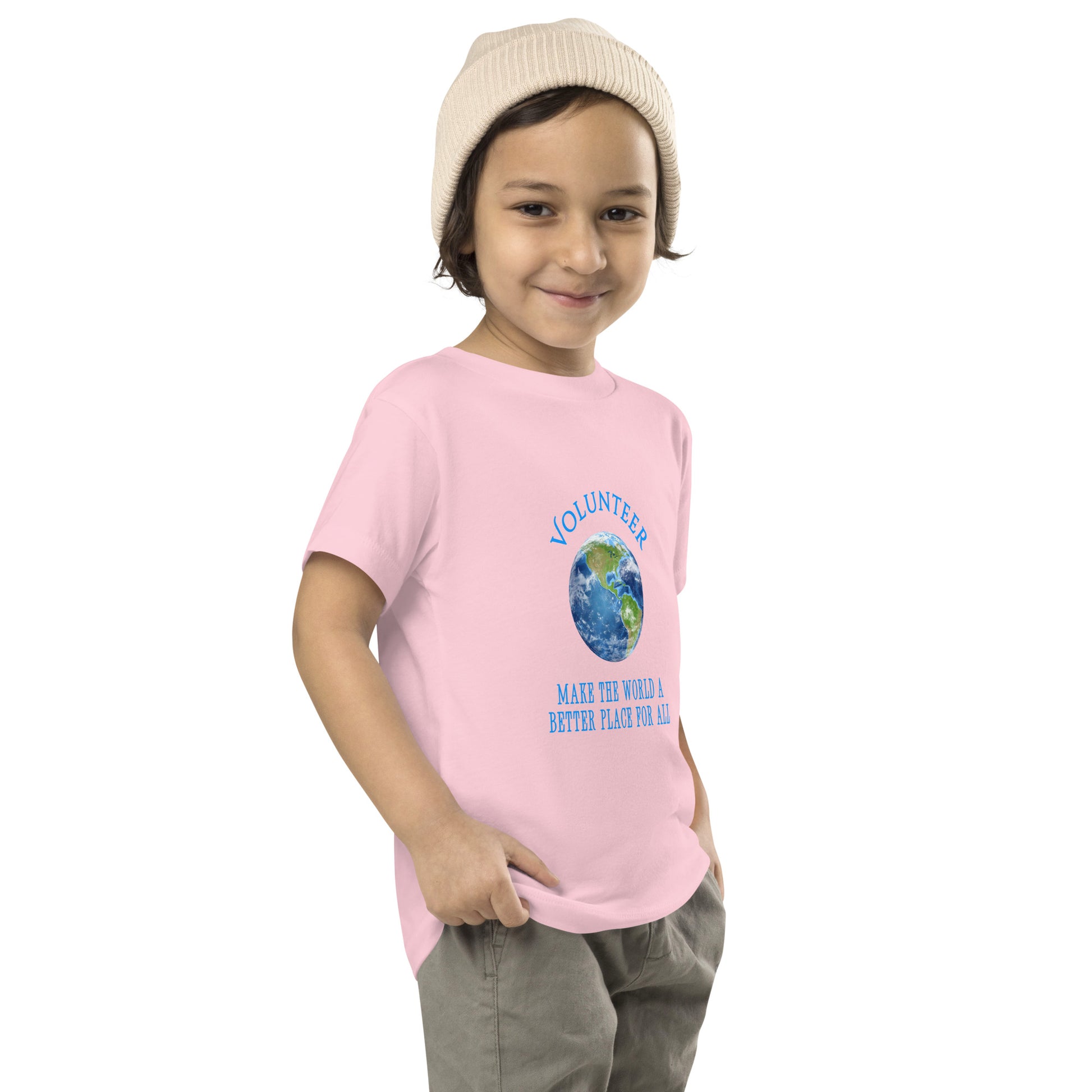 Volunteer Make the World a Better Place for all Toddler Unisex Short Sleeve Tee by EraofInk