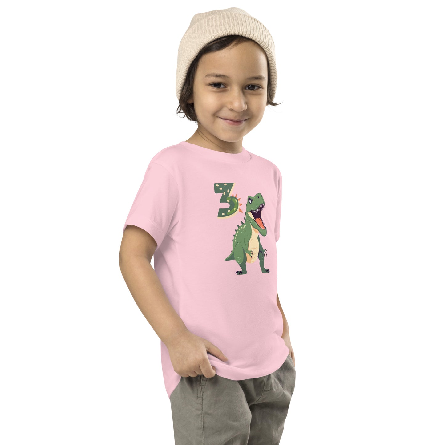 Toddler Dinosaur Tee for 3rd Birthday Dinosaur Tee for Boy Birthday by EraofInk