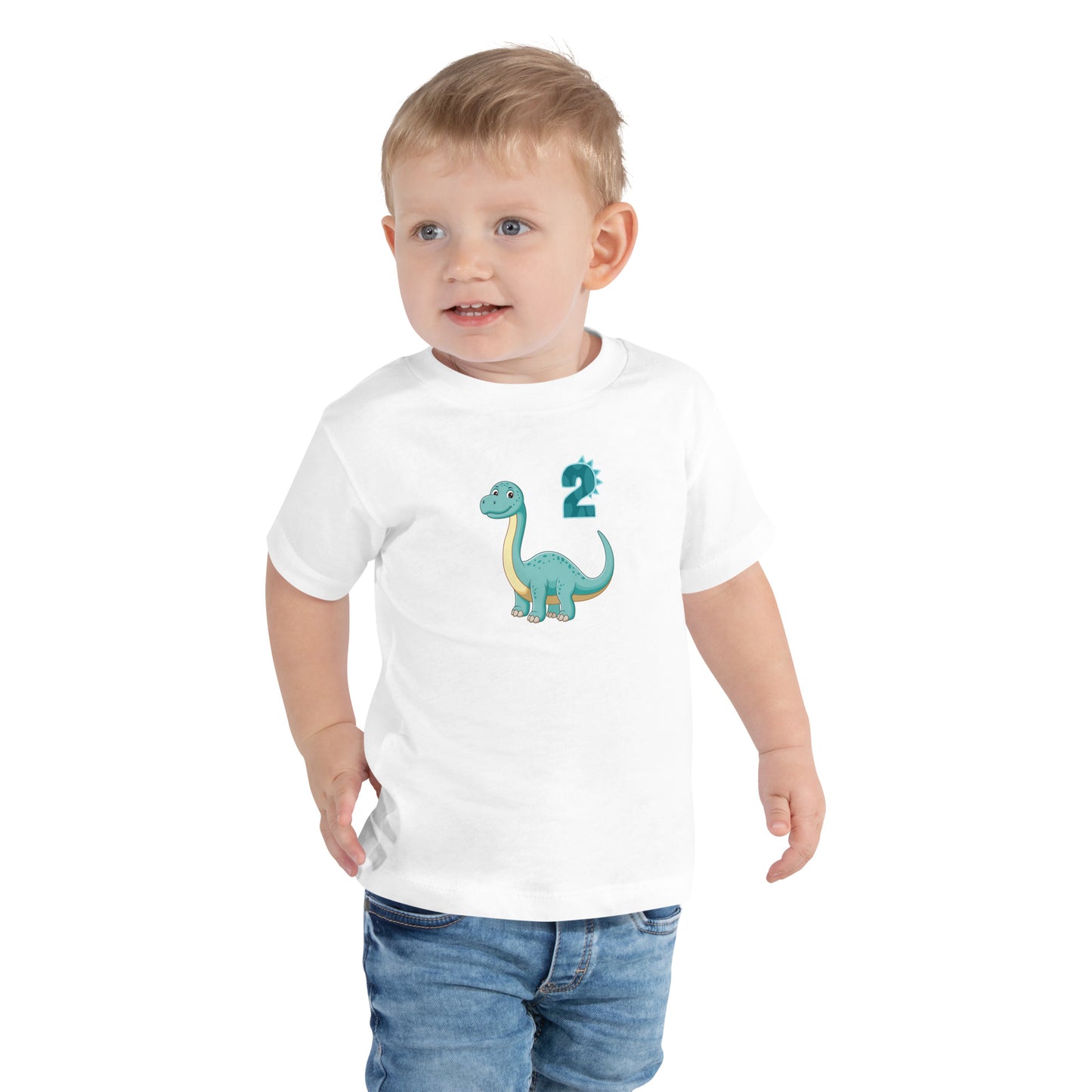 Toddler Dinosaur Tee for 2nd Birthday by EraofInk