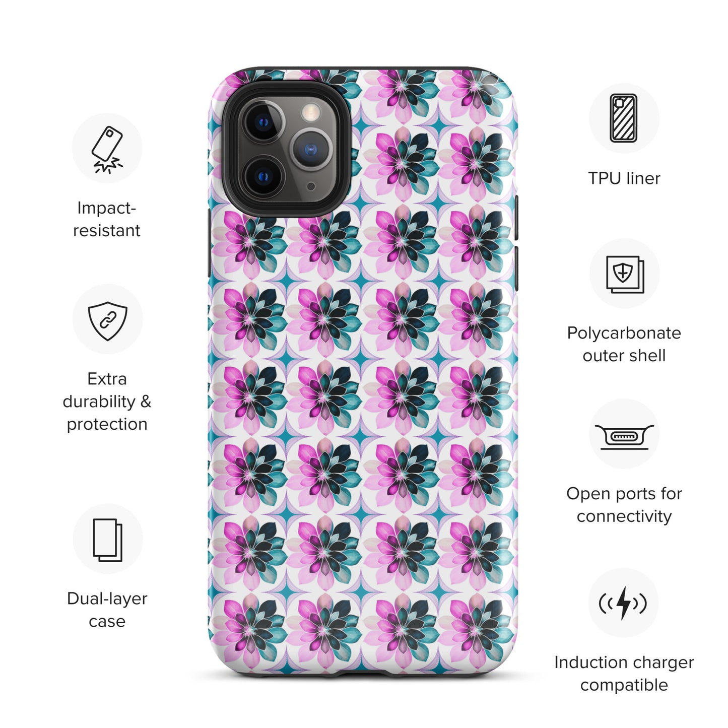 Bright Bursts Tough Case for iPhone® by EraofInk