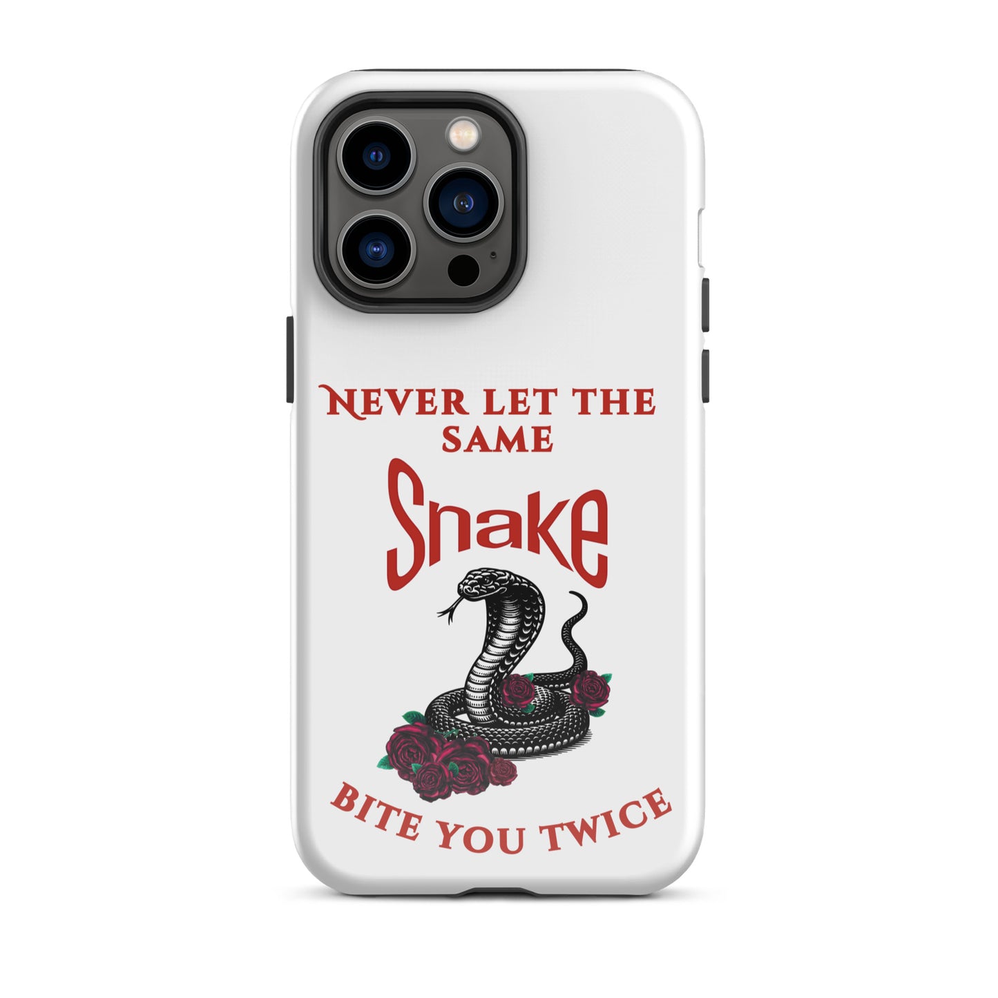 Never Let the Same Snake Bite You Twice - Tough Case for iPhone® - by RecreatingKrista
